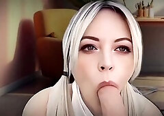 This babe’s been working tirelessly toward the sales director position, convinced that her unwavering dedication will secure her promotion. When her