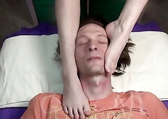 FOOT FETISH (episode - Facial massage with feet) Ethical porn by real married pair