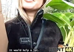 Hunt4k. i closed my bfu2019s eyes with banknotes and throated strangeru2019s boner! iu2019m not that shy