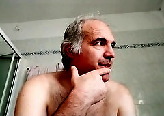 Unshaved, gay cock, cock in face