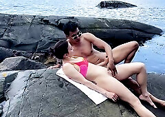 Sea, Sun & Sex – This guy Kissed Me, Licked Me, and Banged Me on the Coastal Rocks