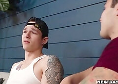 Jayden teams up with Alex Tanner and Danny Parker for a wild threeway