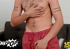 Jerking off, gay, solo male