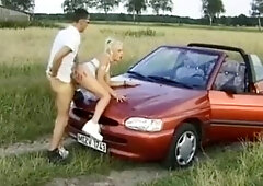 Horny wooer at public sex