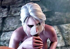 Ciri Got Her Butt Banged - The Witcher CG Gameplay