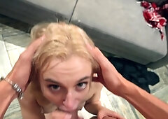 Amateur Blonde Blowjob CIM
