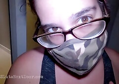 Nerdy Doxy give BJ on Hotel Balcony during Coronavirus