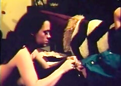 Hawt youthful cutie in a vintage hard sex scene