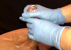 Tugjob SPUNK FLOW Compilation - Large PLUMP Pierced Knob!