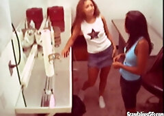 Lesbian friend with hot body having licking tits & snatch