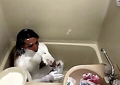 Wet&Messy Paint-Covered Crossdresser 1