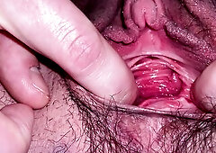 widening my twat open