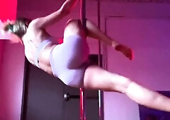 Blonde smashing nymph in lingerie ass teased on camera