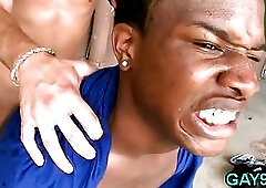 White man fucks black