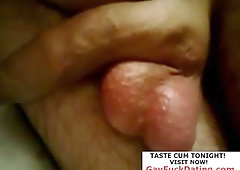 foreskin erection balls wank cum compil