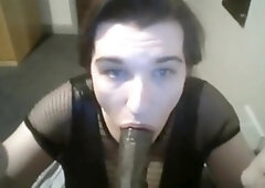 POINT OF VIEW Sissy BIG BLACK COCK Sucky-Sucky