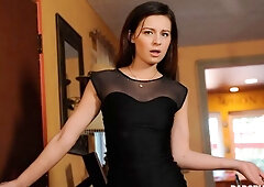 Bitchy teen with small tits Avery Moon fucked in the missionary pose