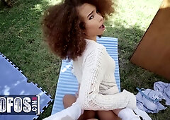 Cecilia Lyon holds a yard sale of her old things, but ends up giving away her pussy to Peter Green