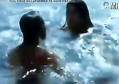 Sexy Greek actress Irene Papa having sex at the beach