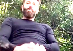 Daddy’s massive uncircumcised fuckpole on an outdoor day-tour