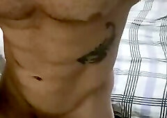Tattoed muscle boy