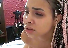 Cumming over Pocahontas's huge rump at Motel