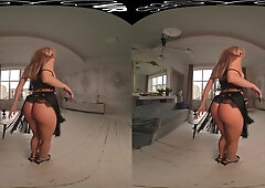 Fitness girl hot VR erotic video