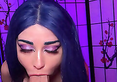 I like it rough... Your big shaft sliding all the way down my throat POV