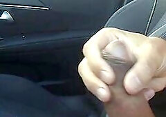 Beautiful ebony caught me masturbating in public parking and can't help but peek twice at my bwc. Original video.