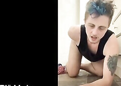 Breathing in Rush, riding my enema bulb, and jerking my massive t-knob TEASER