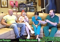 Nude BTS of Johnny Cartel's corporal exam with foot play and workout at GuysGoneGynoCom