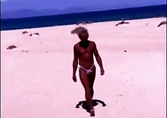 Beach Striptease: Tanned Hunk Bares All9999