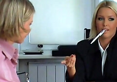 Awesome lesbian fuck with blondes Sophie Moone and Valerie