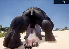 Crazy Life / Rasha Cub Unshaved Damsel getting a Giant Schlong