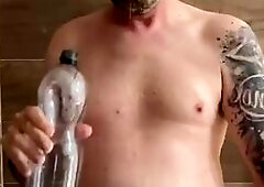 Drink my piss and eating my cumload