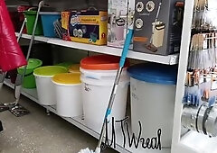 In a hardware store out of a bottom