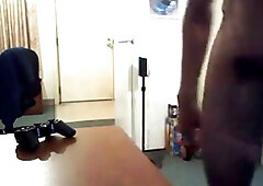 BIG CURVED BLACK DONKEY DICK BLOWING SOME JIZZ 9