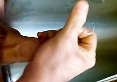 Busting a nut inside a pipe come discharged