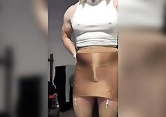 Double layered in nylons and tights