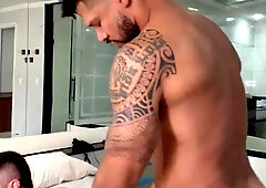 Straight motoboy fucking horny bitch