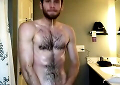 Pissed and cum on the floor 8