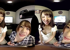 Secret Sex In A Karaoke Box; Japanese Teen Threesome