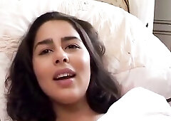 Ebony-haired Girl Still Laughing During Anal Sex