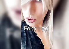 Candi shows her face closeup begging to get noticed and caught ! This Babe is a married sissy cuck and wife has no idea this chab sucks shlong behind 