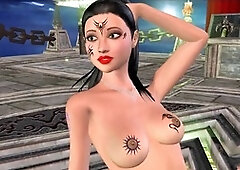 Indian bhabhi shows off her jaw-dropping poses