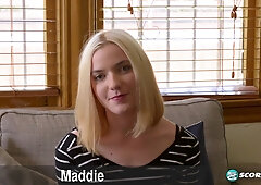 Maddie, 20, is a clean-shaven blonde party girl. - Maddie Winters - NaughtyMag