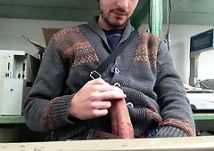 I got bored AT WORK so I determined to WANK-OFF