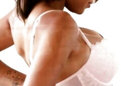 Nubiles Casting - Breasty ebony playgirl tittie-bangs her way to a job