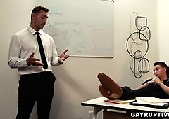 Manager Masyn Thorne gives a wild taste test to employee Carter Woods