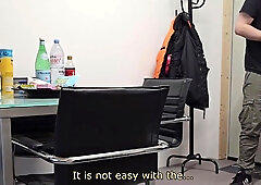 Hetero Insurance Broker visits again, this time off work